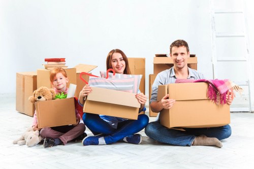 Professional moving vehicle for furniture transport in Finsbury