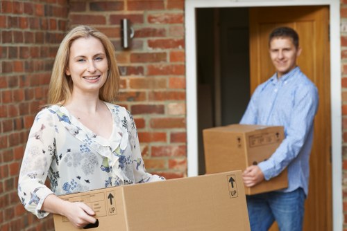 Preparation checklist scene for home removals in Finsbury apartment