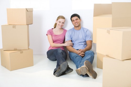 Removal van service for a local move in Finsbury street