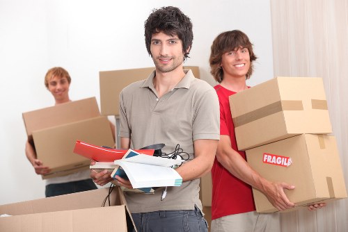 Business relocation items prepared for transport in Finsbury