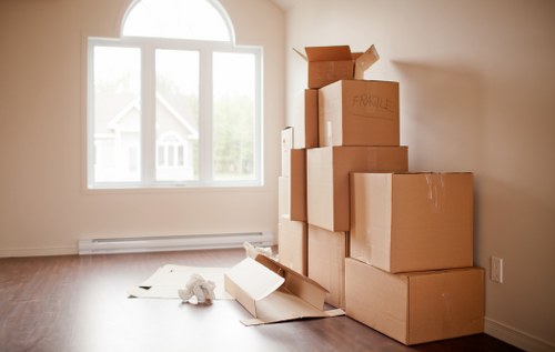 Removal team helping with a residential move in Finsbury