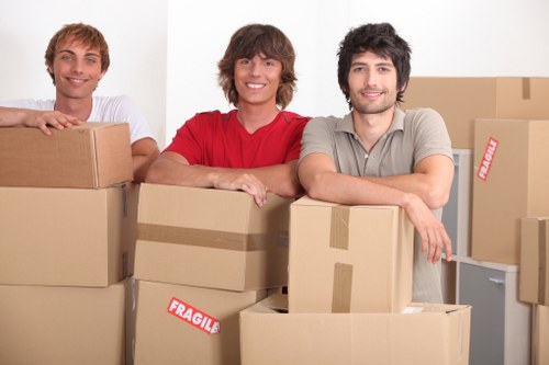 Furniture protection and loading preparation for a home removal in Finsbury